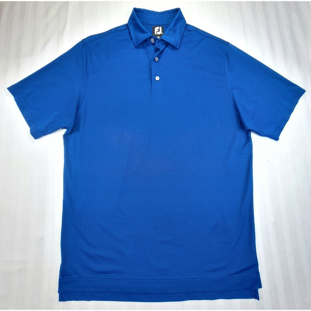 FootJoy ProDry Mens Royal Blue Performance‎ Golf Polo Shirt Size Medium FJ Logo